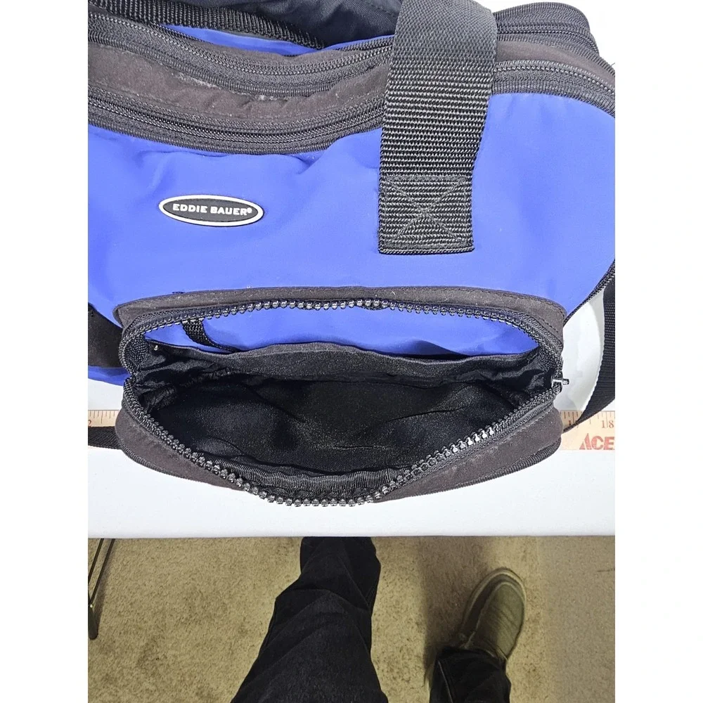 Vintage Eddie Bauer Canvas Duffle Bag‎  Weekender Gym Carry On Messenger Camera
